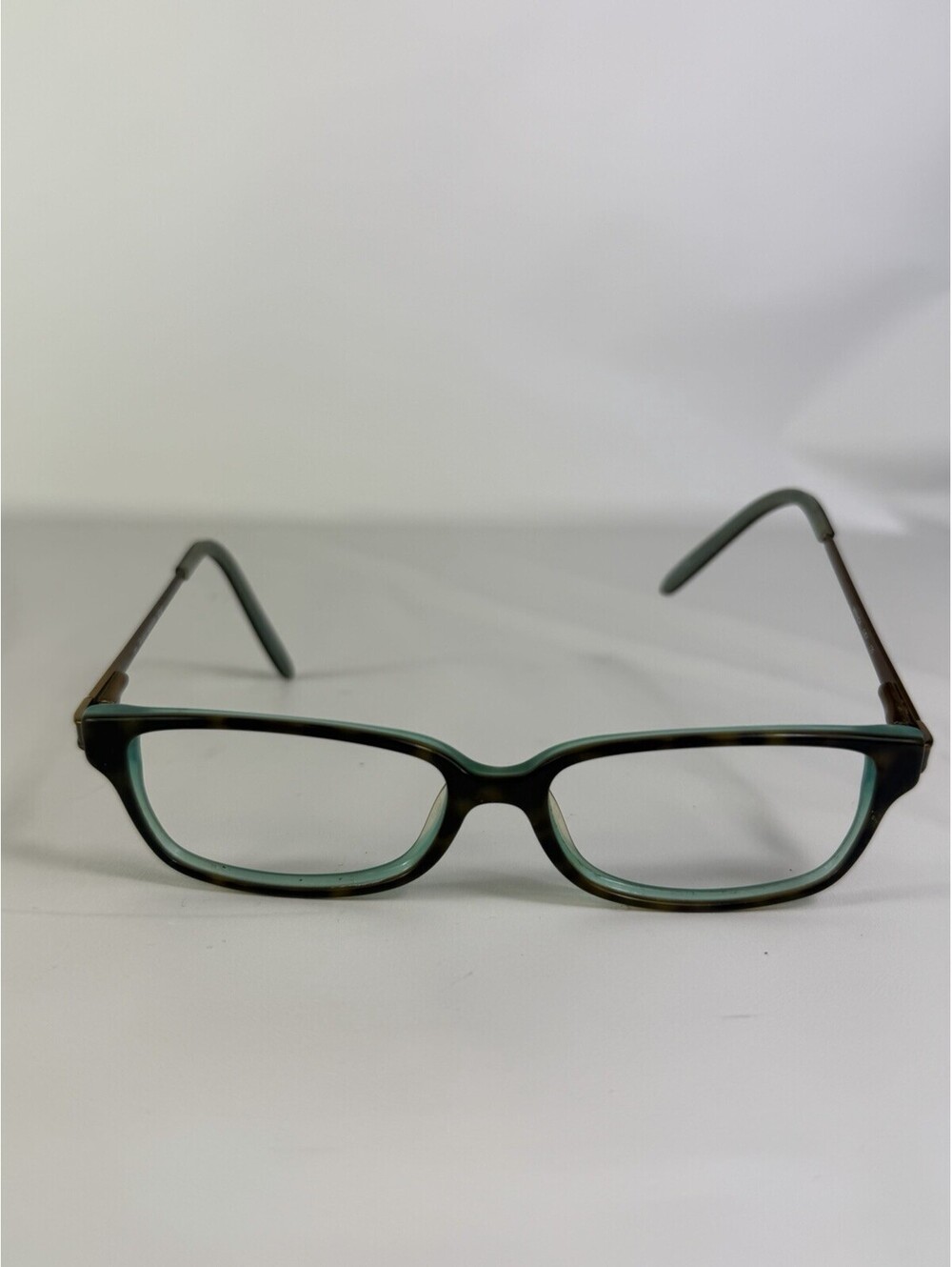 Kate Spade Brown Teal Blue Tortoise Rectangular Glasses Miranda 0JEY 49 15 135